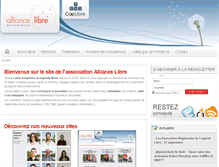 Tablet Screenshot of alliance-libre.org